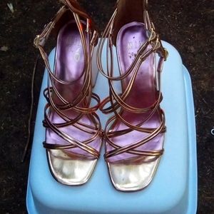 Rose gold heels